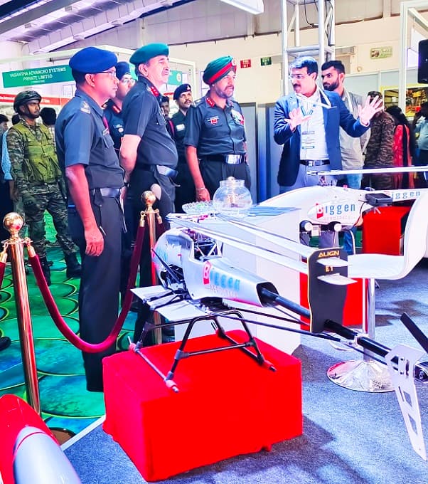 You are currently viewing Biggen Technologies Unveils Chakra UAV Helicopters at Coimbatore Army Expo