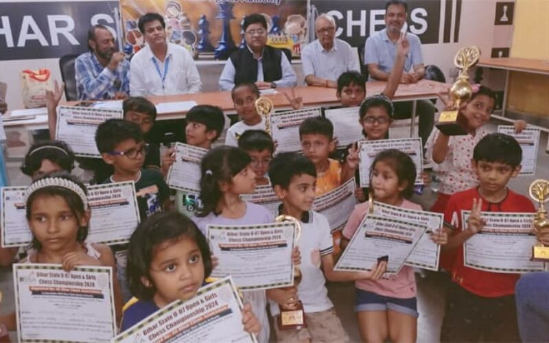 Kartikeya Kumar and Vanshika Maheshwari Emerge Champs in Bihar State Under 7 Chess Championship