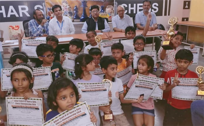 Kartikeya Kumar and Vanshika Maheshwari Emerge Champs in Bihar State Under 7 Chess Championship