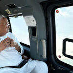 Bihar Chief Minister Nitish Kumar conducted an aerial survey of the flood-affected areas on Friday