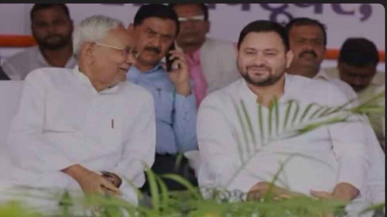 Nitish Kumar and Tejashwi Yadav’s Rare Meeting Fuels Political Speculation in Bihar