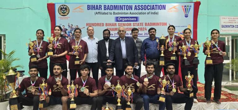 Saloni and Kartik Shine at Hundred Bihar State Senior Badminton Championship