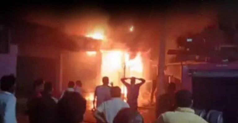 Massive Fire in Bihta Market Leaves Three Shops Devastated