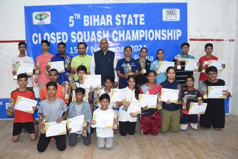 Abhiraj Singh and Sunny Mehta Shine in Fifth Bihar State Closed Squash Championship