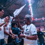 Goa Guardians owner Raju Chekuri sharing a moment with energized fans at PVL 2025 in Hyderabad