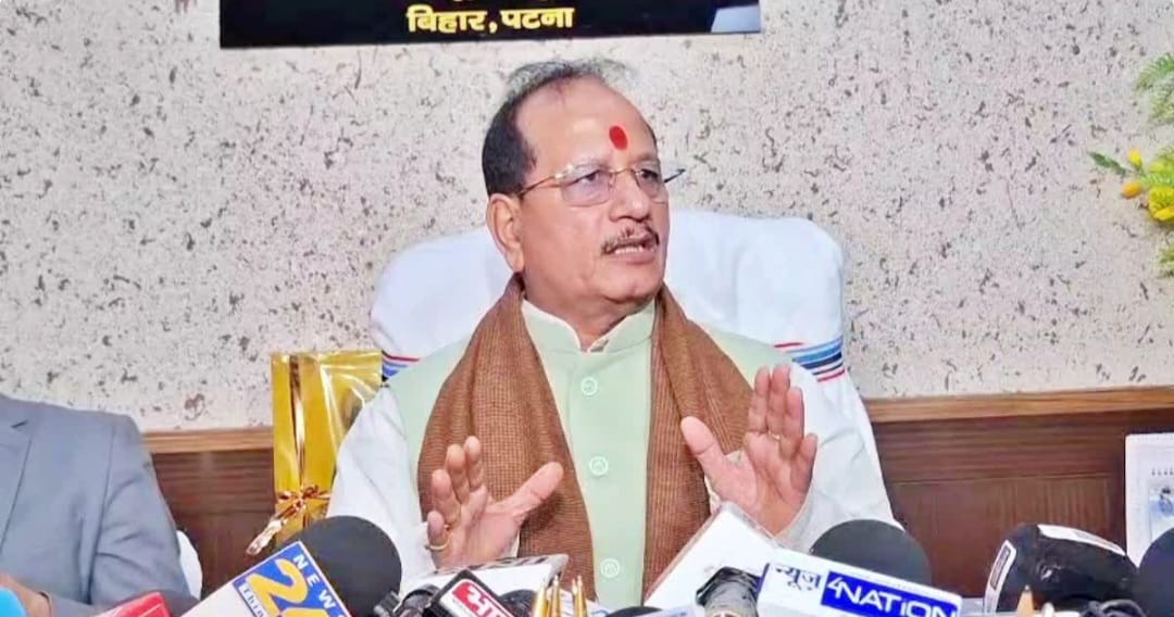 Bihar Deputy Chief Minister and Revenue and Land Reforms Minister Vijay Sinha