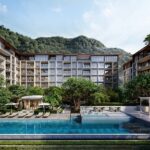 Exterior of The Residences at InterContinental Phuket Resort, nestled between Kamala Beach and Phuket’s forested hillsides