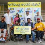 Mr. Arjun Ranga hands over the sponsorship cheque for ASL T20 2025, strengthening Cycle Pure Agarbathi’s support for inclusive sports