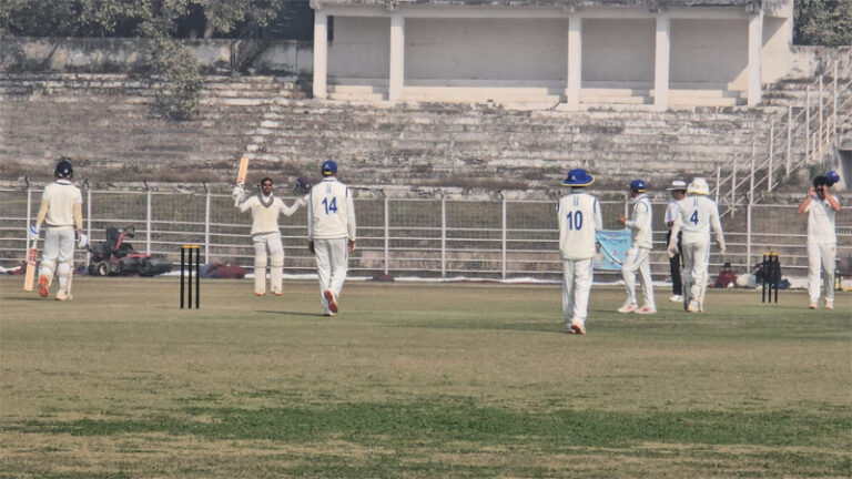 Bihar Bipin Saurabh after scoring century