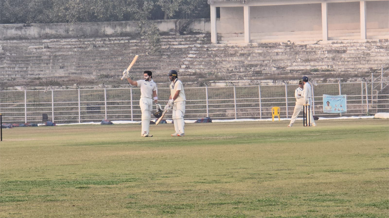 Bihar's Piyush Kumar Singh celebrates his double century