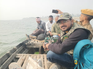 AWC Survey team at Kamalakund Wetland Area