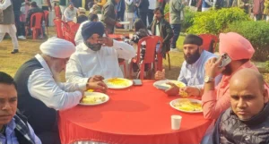 Makar Sankranti feast at Bihar Deputy Chief Minister Vijay Kumar Sinha's residence