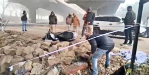 A scene of the encounter spot