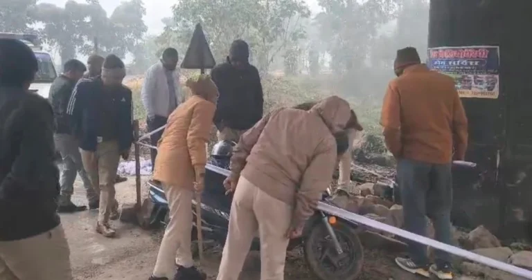 A scene of the encounter spot