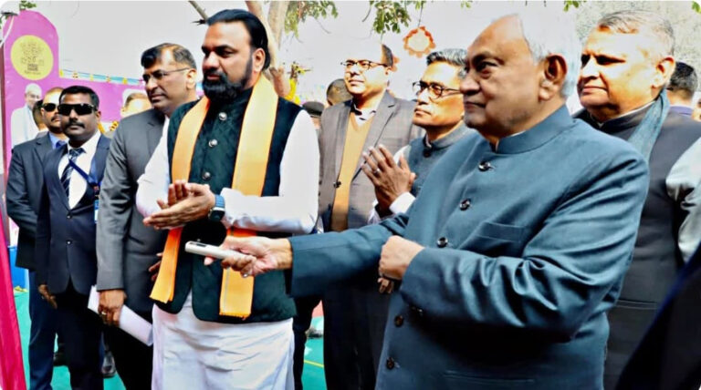 Bihar CM Nitish Kumar during his Samriddhi Yatra in Chapra