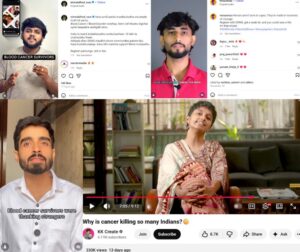 Visuals showcasing survivor-led You&Me social media posts and creator participation driving the nationwide digital movement