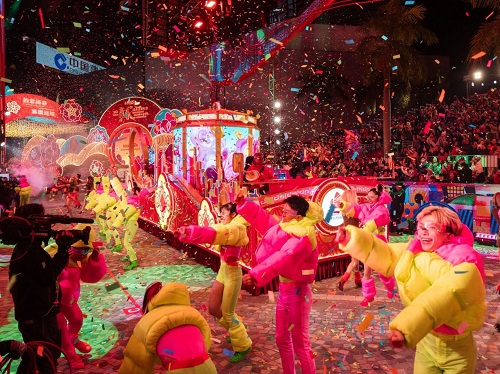 A vibrant display of performers and floats brings Hong Kong’s Lunar New Year Night Parade alive