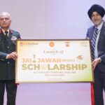 Lt Gen Ajay Chandpuria, General Officer Commanding, Vajra Corps during the launch of ‘CU Online Jai Jawan Scholarship’ at Chandigarh University