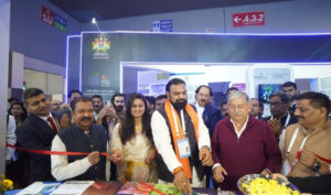 Bihar Deputy Chief Minister Samrat Choudhary at Global AI Summit in New Delhi.