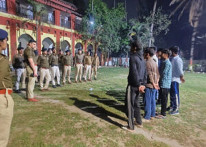 Patna Police at Patna University campus