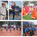 Trustee Mr. Sujay Jairaj, Trustee Ms. Minal Thacker , Mr. Maniesh Paul & Ms.Isha Koppikar at the opening of Quintessence 4.0 at Jamnabai Narsee School, Gift City