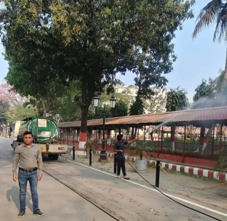 Government poultry farm is being sanitized