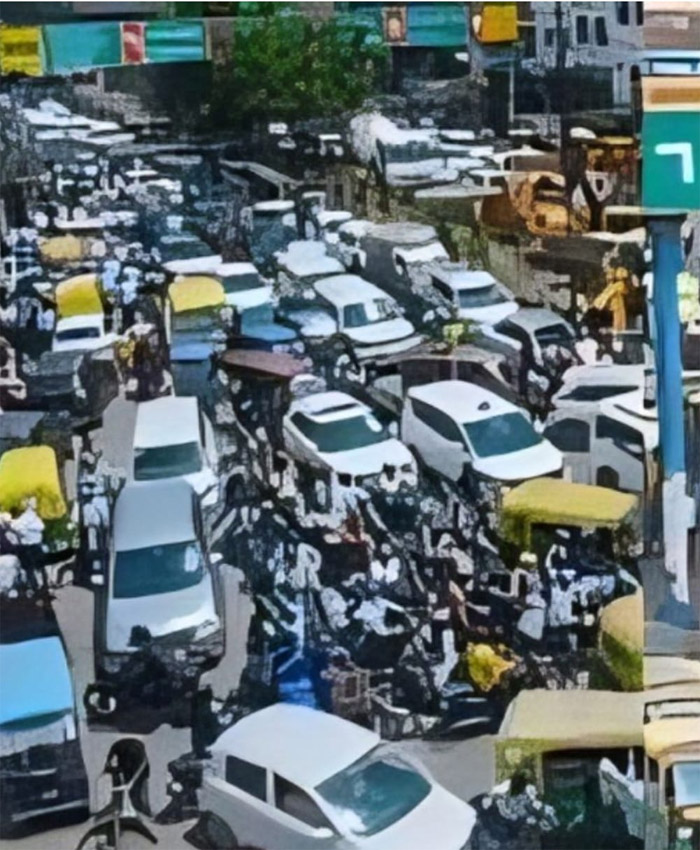 Traffic congestion in Patna