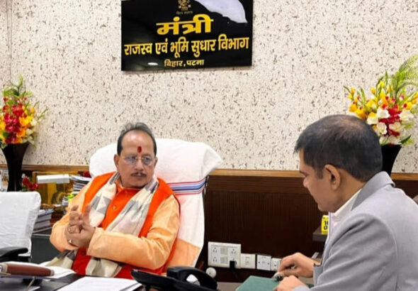 Bihar Deputy Chief Minister Vijay Kumar Sinha