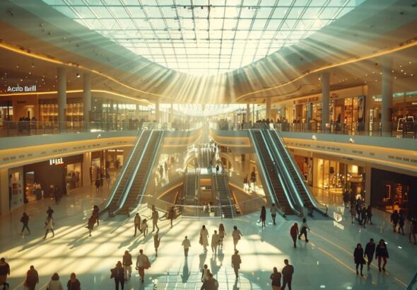 Malls and high streets illustrating India’s shift toward experience-led retail