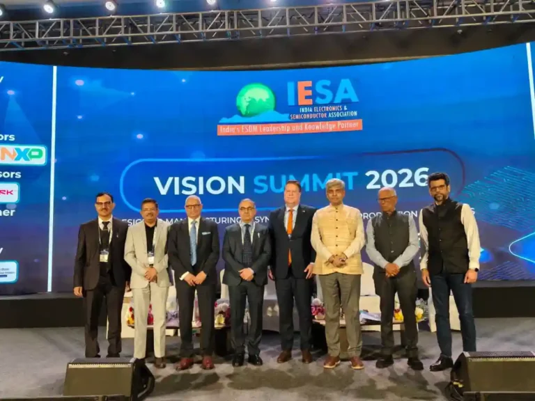 Shaping the future - IESA President Mr. Ashok Chandak (extreme left) inaugurates IESA Vision Summit 2026 alongside esteemed government dignitaries and industry leaders