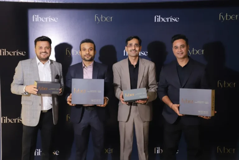 CEO, CGO and Investors of Fiberise at the launch of product FYBER