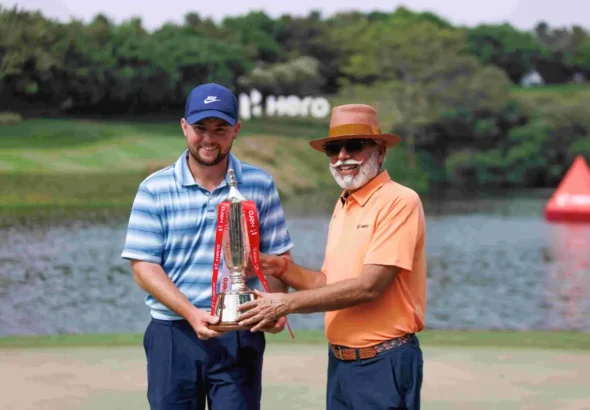 Alex Fitzpatrick with Dr Pawan Munjal