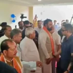 Bihar Chief Minister Nitish Kumar and Deputy Chief Minister Samrat Choudhary at Patna University.