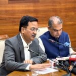 Mr. Anurag Yadav, CEO, Livasa Hospitals at a Press Conference along with Hon’ble Cabinet Minister Mr. Sanjeev Arora