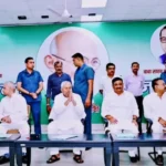 Bihar Chief Minister Nitish Kumar in JD(U) meeting. File photo