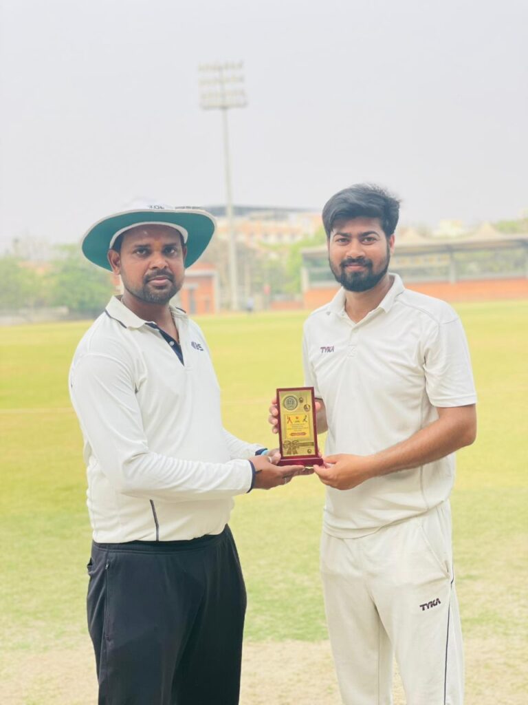 Ravi Kumar was adjudged Player of the Match for his all-round performance