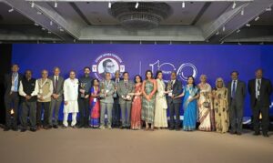 Winners of the healthcare awards along with Governing Council and Jury of Sitaram Jaipuria Foundation