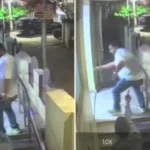CCTV footage of the incident