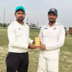 Suraj Kashyap of YMCC was named Player of the Match for his match-winning performance