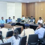 Patna District Magistrate Dr Tyagarajan S.M. holds a meeting on fire safety on April 6, 2026.
