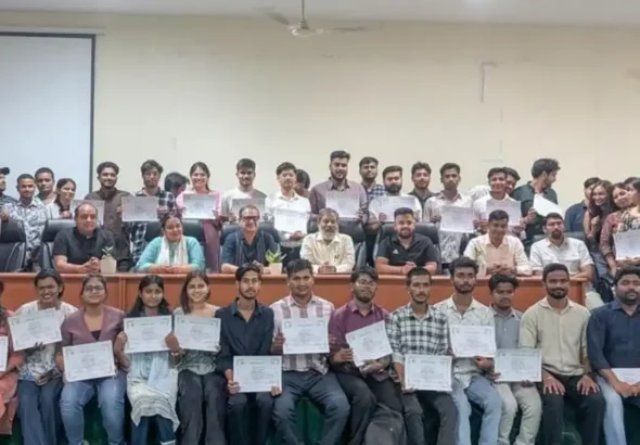 A workshop on digital film making using AI and Drones was held in Banaras Hindu University.