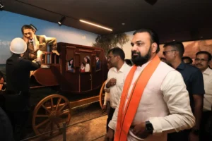 Bihar Chief Minister (CM) Samrat Choudhary on Sunday visited the newly constructed Bapu Tower in Patna.