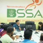 A review meeting was held today at the Bihar State Sports Authority (BSSA) to assess the performance of coaches in Patna.