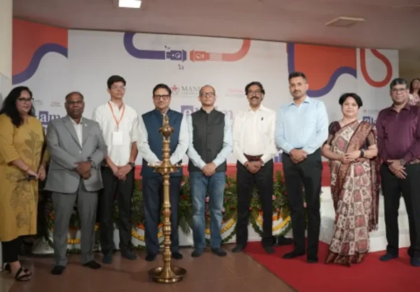 Dignitaries present in the lamp lighting ceremony of EKAM 2026 at Manipal University Jaipur