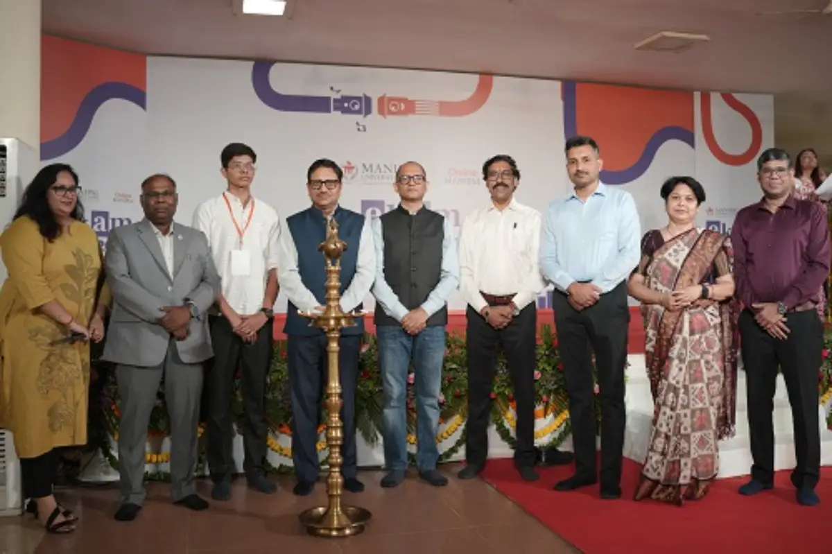 Dignitaries present in the lamp lighting ceremony of EKAM 2026 at Manipal University Jaipur