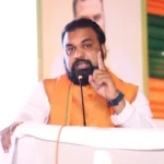 Bihar Chief Minister Samrat Choudhary speaking at Samvad programme in Tarapur, Munger.