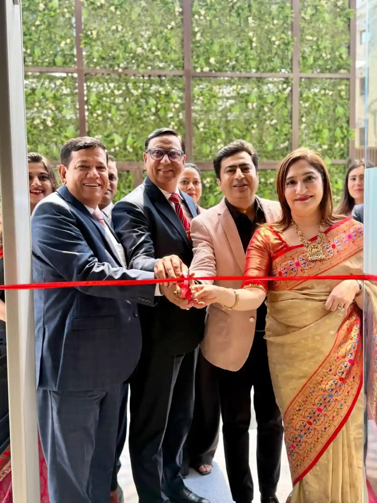 L to R: Mr. Atul Upadhyay - Executive Director, Pride Hotel Limited; Mr. Mohammad Shoeb - VP North Region; R.K Tandon - Designated Partner Shivay LLP; Dr. Seema Tandon - Partner Shivay LLP
