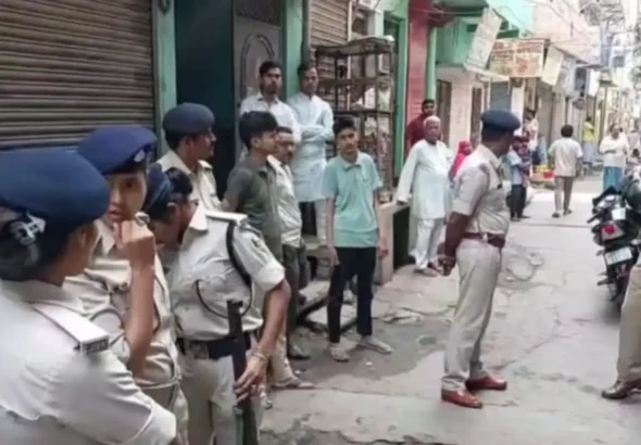 Patna Police at crime spot