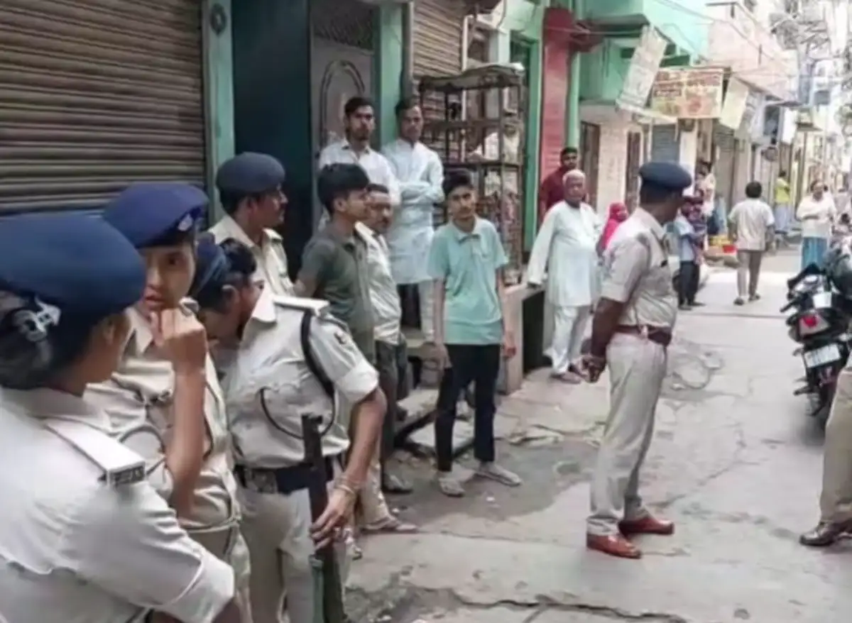 Patna Police at crime spot