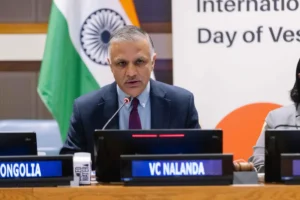 Professor Sachin Chaturvedi, Vice Chancellor of Nalanda University, delivered the Keynote Address at the International Vesak Day commemorations held at the United Nations Headquarters.